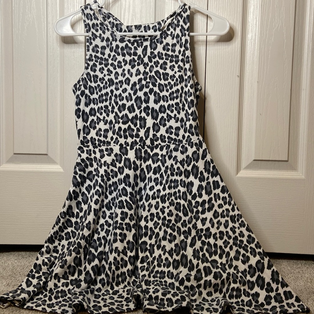 Girls animal print short dress